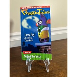 VeggieTales Larry Boy and the Fib from Outer Space VHS rare